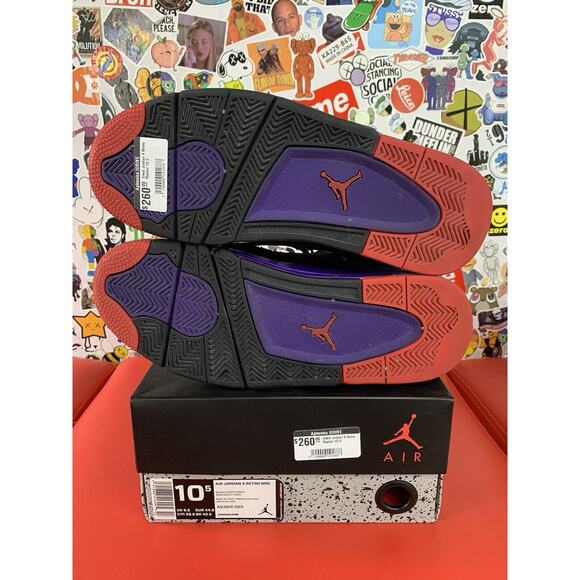 Size 10.5 - Jordan 4 Retro NRG Raptors 2018 100% Authentic! main image 4